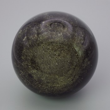 (Price per 100 g) Souvenir sphere made from natural stone Sun Obsidian, diameter 63 mm ± weight from 300 g