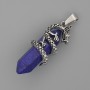Pendant Lapis Lazuli Hexagon with Dragon 35×15×mm, length 44mm