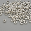 Silver-tone bead-insert finding, size 5×2.5 mm, hole diameter approx 2.8 mm, packaging 20 g (~101 pcs)