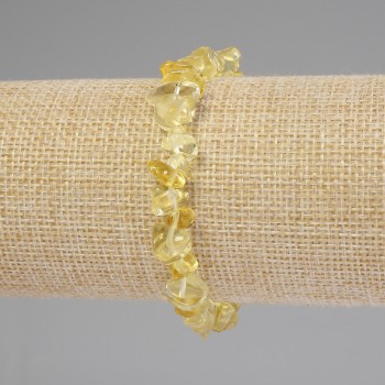 Citrine Chip Bracelet, diameter 6-11×3-6 mm, length 18 mm, stretch