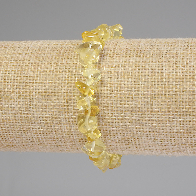 Citrine Chip Bracelet, diameter 6-11×3-6 mm, length 18 mm, stretch