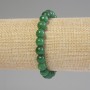 Chrysoprase bracelet with smooth beads, 8 mm diameter, 18 mm length, stretch