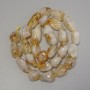 Citrine faceted teardrop beads, diameter 14–16×11 mm ±, on a thread, length 40 cm+