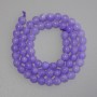 Beads Lavender Amethyst Smooth Bead, 6mm Diameter ± on Thread, Length 38cm ±