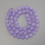 Lavender Amethyst Beads, Smooth Round Beads, 8mm Diameter ± on Thread, Length 38 cm+