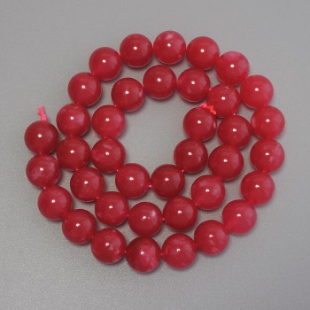 Tourmaline Beads, Smooth Spheres, 10mm Diameter, on Thread, 38 cm Length