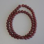 Carnelian Beads, Smooth Round Balls, 6mm Diameter ± On Cord, 37cm Length+