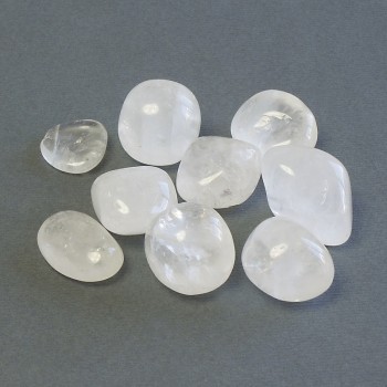 (price per 100 g) Decorative natural stone Rock Crystal faceted ~ sizes 18-24×14-18 mm (+-) packaging 100 g