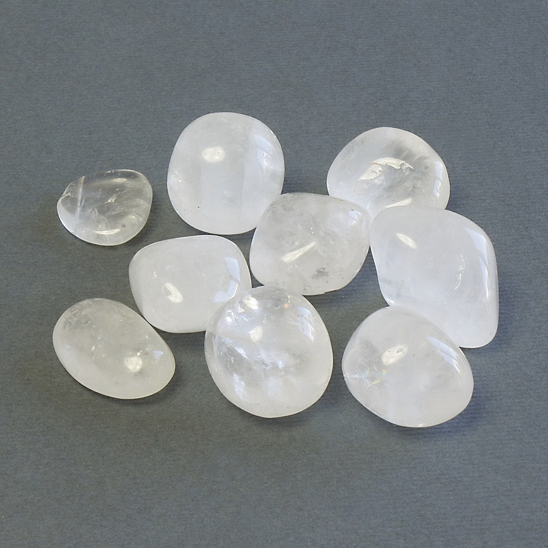 (price per 100 g) Decorative natural stone Rock Crystal faceted ~ sizes 18-24×14-18 mm (+-) packaging 100 g