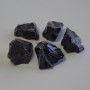 (price per 100 g) Unpolished Volcanic Obsidian Stone ~ size 30-46×23-35 mm (+/-) pack size 100 g