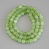 Chrysoprase Olivine Beads Faceted Cube, 5x5 mm diameter ± on a string, length 36 cm+