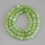 Chrysoprase Olivine Beads Faceted Cube, 5x5 mm diameter ± on a string, length 36 cm+