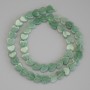 Jade Heart Beads, diameter 8×8×2 mm ± on a thread, length 38 cm+