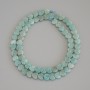 Amazonite Heart Beads, 6x6x2 mm on Thread