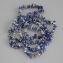 Sodalite chip beads, diameter 5-7×2-4 mm, length 78 cm +/- on thread