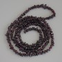 Garnet Nugget Beads, diameter 3-7 x 2-3 mm ±, length 80 cm ± on thread