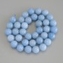 Aquamarine Beads, Smooth Round, 10.5 mm Diameter, 38 cm Length on Thread