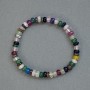 Assorted Rondelle Bracelet 6x2-4 mm, length 18 cm (stretch)