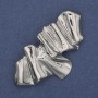 Accent Brooch in Silver Metal 65x36mm+