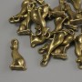 Cat Sphynx Pendant Findings, Bronze Metal Color, Size 20x8x3 mm ± Hole, Diameter 1.2 mm ± Packaging 20 g (≈18 pcs)