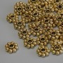Gold-tone bead inserts and findings, diameter 8x3 mm, hole diameter 2.2 mm, packaging 20 g (~43 pcs)