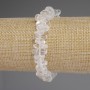 Stretch Bracelet with Mountain Crystal Faceted Beads, diameter 10-14x3-7 mm, length 18 mm