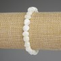 Bracelet with Mother-of-Pearl Nuggets, 8x8 mm, 18 cm stretch