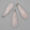 Rose Quartz Pendant, Faceted Teardrop 53x42x14mm+