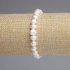 Freshwater Pearl Bracelet, 7-7.5 × 6-6.5 mm, 5 mm +/-, length 18 cm +/- stretch