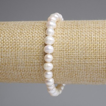 River Pearls Bracelet 7-8x6-6, 5mm, length 18 cm +/- stretch