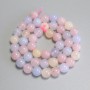 Morganite Beads - Smooth Round Bead, 8mm Diameter ± on Thread, 38cm Length