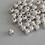 Bead insert findings, silver color, diameter 5×4.5 mm, hole diameter 1.5 mm, packaging 44 pcs
