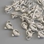 Pendant 'Glasses' in Silver Metal Color, Diameter 23x9 mm, Packaging 15 pcs