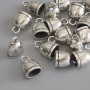 Pendant 'Bell' Silver-Colored Metal, diameter 13x9 mm, packaging 17 pcs
