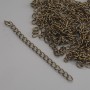 Additional Extender Chain 6.5 cm, bronze metal color, packaging 29 pcs (20 g +/-)