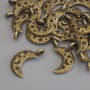 Pendant 'Moon', bronze-colored metal, diameter 19x10 mm ± packaging 18 pcs