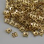 Bead Cap Findings, Gold-Tone Metal, 5×1 mm ±, Hole Diameter 1 mm ±, Packaging 20 g (~160 pcs)