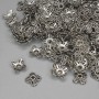 Bead Caps for Beads, Silver, 8 mm