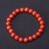 Sponge Coral Bracelet, Smooth Bead, 8 mm Diameter, on Elastic