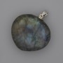 Heart Labradorite Pendant 30x30mm+-, length 40mm+-