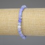 Bracelet Frosty Agate with Smooth 6mm Beads, 18mm Length, Elastic