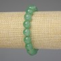 Nephrite Bracelet Smooth Bead 10mm +-, Length 18mm +-, Stretch