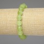 Bracelet Chrysoprase Olivine Faceted Bead 10mm +-, length 18mm +- stretch