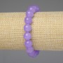 Lavender Amethyst Bracelet Smooth Bead 10mm +/- Length 18mm +/- Stretch