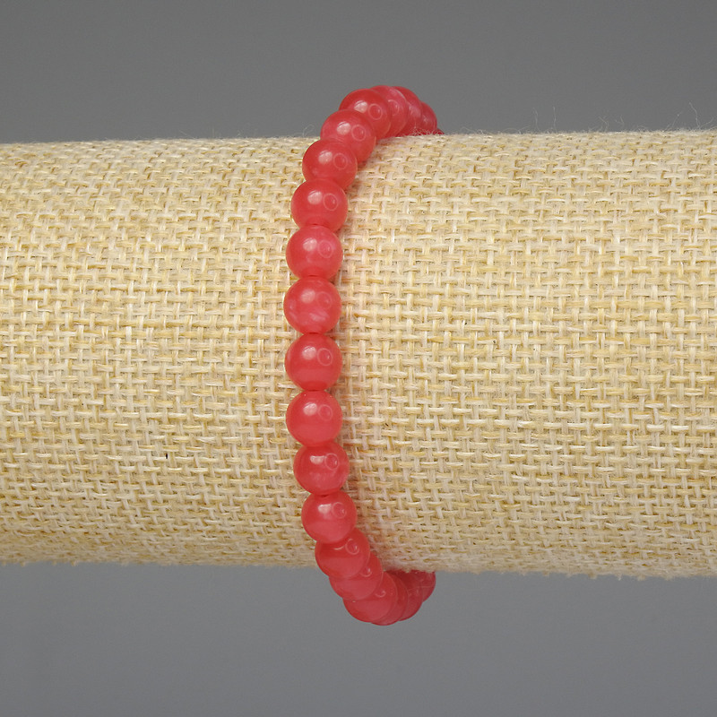 Tourmaline Bracelet with Smooth Beads 6mm