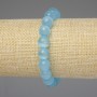 Bracelet Blue Cat's Eye Smooth Bead 10mm+-, Length 18mm+-, Stretch