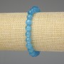 Bracelet Azure Cat's Eye Smooth Bead 8mm+-, length 18mm+- stretch