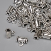Silver bail hardware, size 8x4 mm ±, hole diameter 2 mm ±, packaging 20 g (~40 pcs)