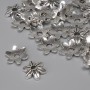 Bead Cap Findings for Bead, Silver Color, 10×1 mm diameter ±, hole diameter 2.5 mm ±, packaging 28 pcs. +