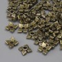 Bead Cap Findings in Antique Bronze Color, Diameter 6x6x1.5 mm, Hole Diameter ≈ 1.5 mm, Packaging 57 pcs. +